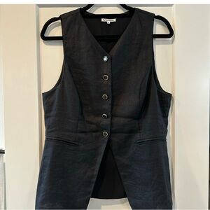 Reformation aspen linen vest size US10